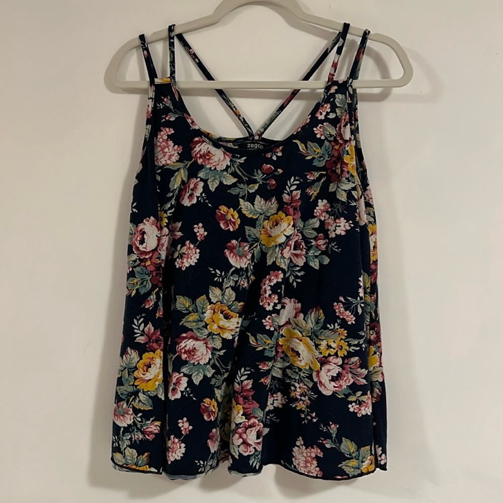 Flowery Halter Top